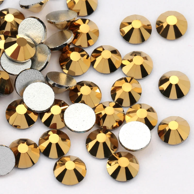 SS16 SS20 SS30 Glitter Rhinestone Crystal AB Non Hot Fix Flat back Rhinestone Apparel for Nail Art Fabric Garment