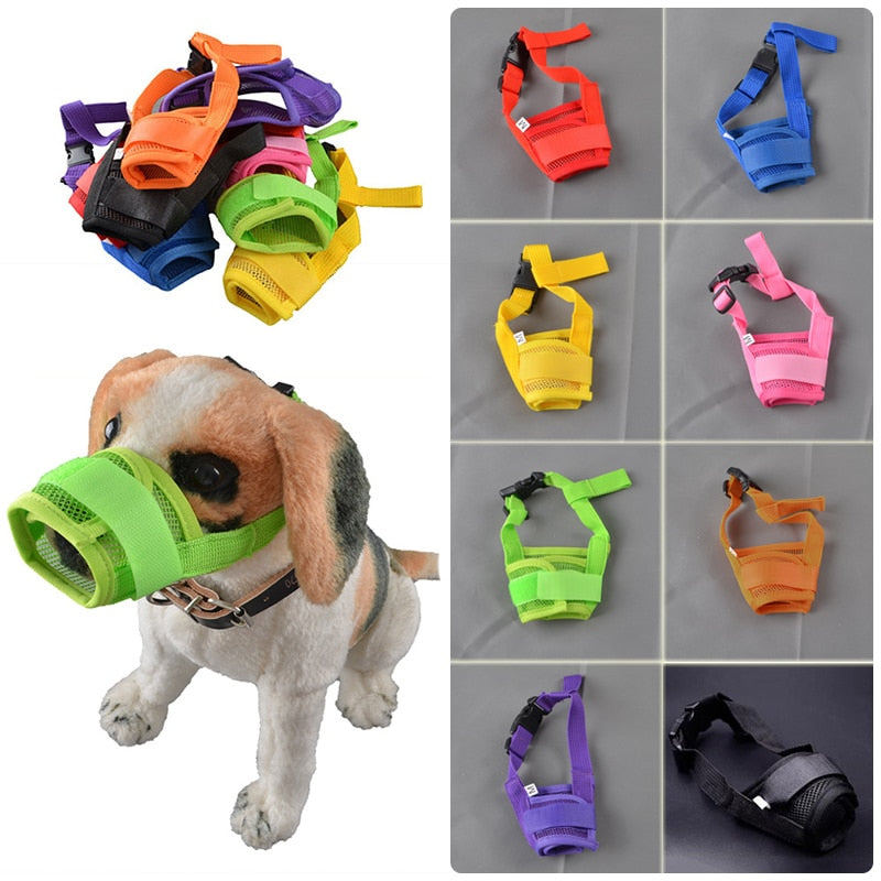 Adjustable Anti Barking Pet Dog Muzzle For Small Large Dogs Mask