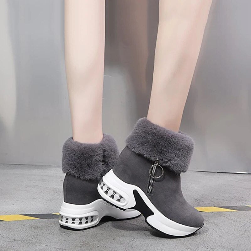 Winter Women Warm Sneakers Platform Snow Boots 2021 Ankle Boots Female Causal Shoes Ankle Boots for Women Ladies Boots