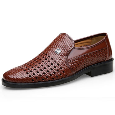 WOTTE Spring Men Loafers Leather Men Shoes