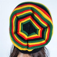 Jamaica Reggae Gorro Rasta Style Cappello Hip Pop Men&#39;s Winter Hats Female Red Yellow Green Black Fall Fashion Women&#39;s Knit Cap