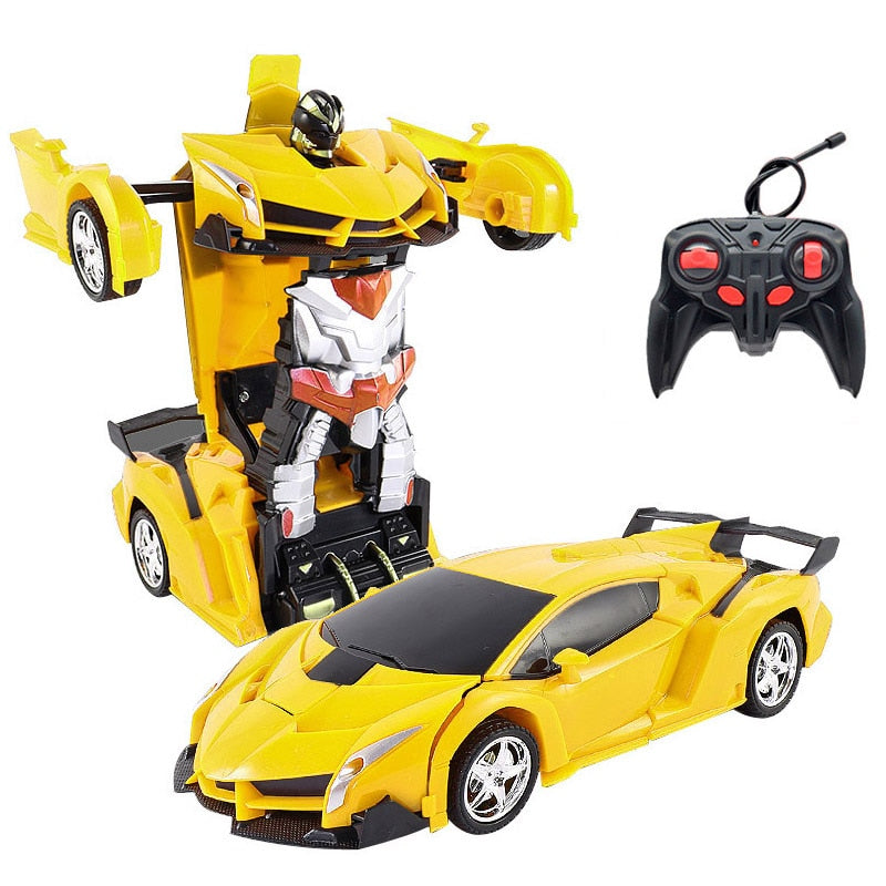 26 Styles RC Car Transformation Robots Sports Vehicle Model Robots Toys Remote Cool RC Deformation Cars Kids Toys Gifts For Boys