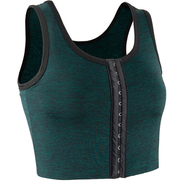XUJI 3 Rows Central Clasp Chest Binder Tank Top