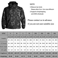 Men's Military Fleece Jacket US Army Airsoft Tactical Men Clothing MulticamTracksuits Hunting Clothes Camouflage Windbreaker 5XL