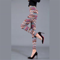 Sexy Printed Pants Fitness Leggins Elastic Casual Women Sexy Leggings Push Up High Waist Trousers