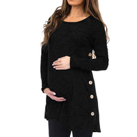 Women's Maternity Pregnanty Long Sleeve Solid Button Tops Pregnancy Women Blouse Maternity Clothes Autumn Winter для беременных