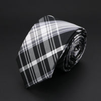 30 Styles Men's Jacquard Striped Solid Color Necktie 6cm Slim Narrow Suit Shirt Accessory Daily Wear Cravat Wedding Party Gift