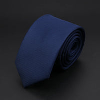30 Styles Men's Jacquard Striped Solid Color Necktie 6cm Slim Narrow Suit Shirt Accessory Daily Wear Cravat Wedding Party Gift