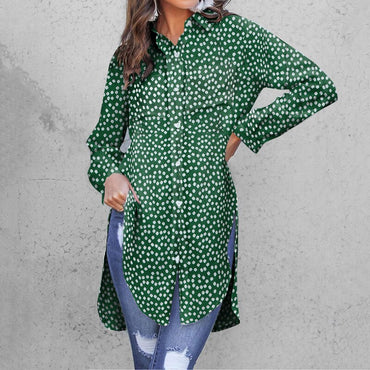 Celmia Women Blouses Fashion Leopard Printed Shirts 2023 Summer Long Sleeve Tunic Tops Casual Loose Buttons Office Lady Blusas