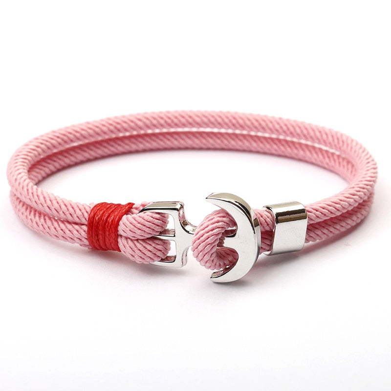 NIUYITID New Red Thread Rope Women's Bracelets Pirate Charm Anchor Bracelet On Hand pulsera hilo armbandjes dames