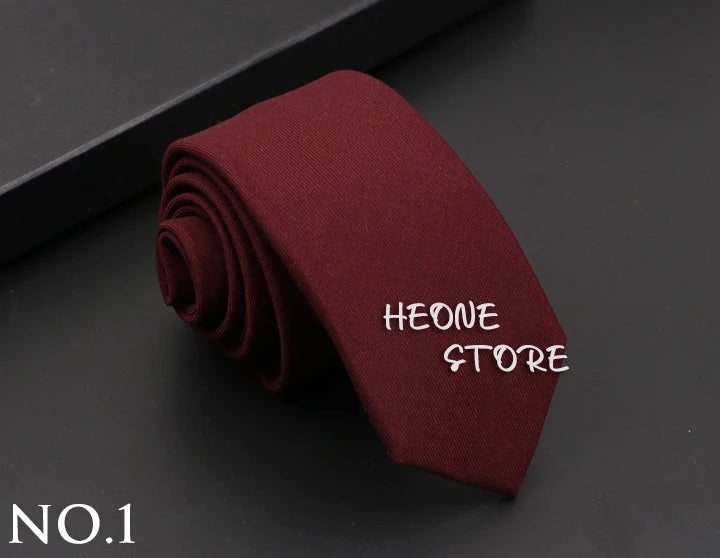 Mens Classic Cotton Ties High Quality Handmade Skinny 6CM Neck Tie Plaid Solid Color Striped Narrow Business Shirt Accessories