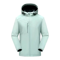 Unisex Thick Warm Fleece Winter Jacket for Men Stand Collar Coated for Winter