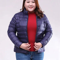 Plus Size 10XL 170kg Winter Women Warm Parka Thick Jackets Big Size Down Parkas Stand Collar Thicken Big Jackets with Pockets