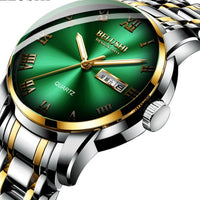 BELUSHI Men Stainless Steel Water Proof Luminous Luxury Sport Quartz Wrist Watch