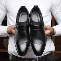 2021 New Brand Men Formal Shoes slip on Pointed Toe Patent Leather Oxford Shoes For Men Dress Shoes Business Plus Size 38-48