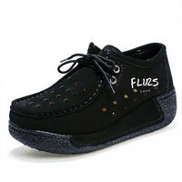 Women Platform Shoes Casual Shoes Women Pu Leather Wedges Flats Rubber Boots for Women