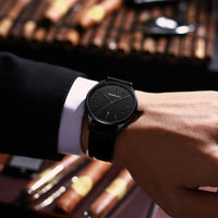 Mens Watches CRRJU Full Steel Casual Waterproof Watch for Man Leather Quartz Watch Men&#39;s Dress Calendar Watch Relogio Masculino