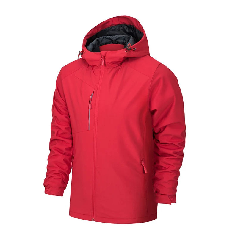 Unisex Thick Warm Fleece Winter Jacket for Men Stand Collar Coated for Winter
