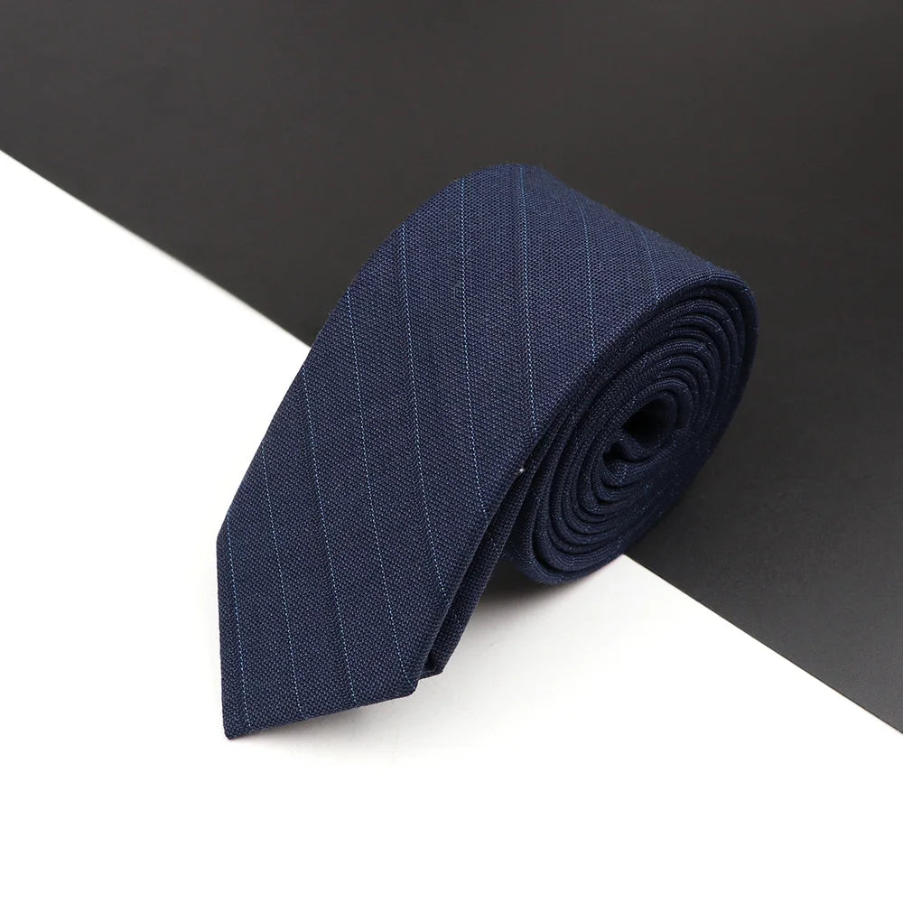High Quality Classical Color Black Grey Skinny 100% Wool Tie Men Necktie For Business Meeting Fashion Shirt Dress Accessories