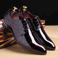 2021 Newly Men's Patent Leather Oxford Shoes  Men Formal Shoes