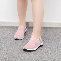 Women Flat Shoes Knitted Woman Casual Slip On Vulcanized Shoes Female Mesh Soft Breathable Women's Footwear For Ladies Sneaker