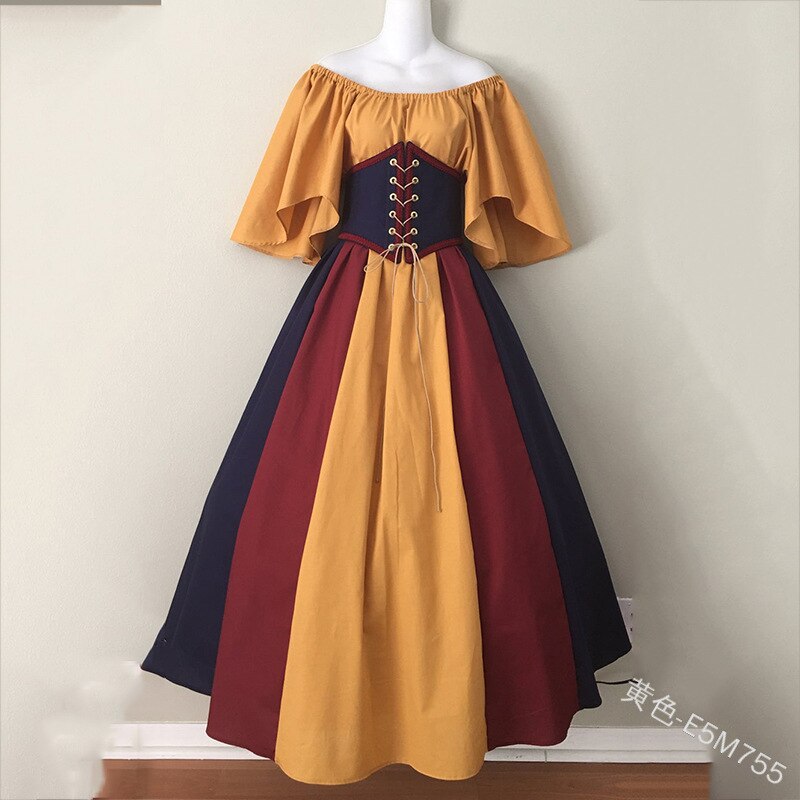 Women Sexy Palace Medieval Renaissance Elegant Long Dresses