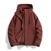 High Quality Unisex Winter Wear Sports Outdoor Softshell Jacket Inner Fleece Material Hooded Style Men's Softshell Jacket