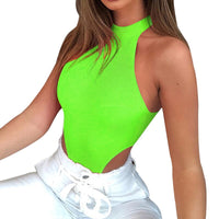 2021 New Fashion Women Sleeveless Bandage Bodysuit Leotard Tops Blouse Jumpsuit Women Clothes