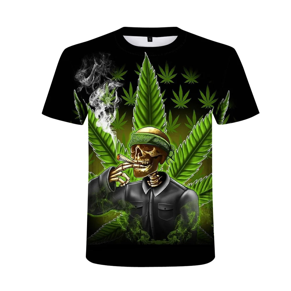 2021 new Weed 3D Printed Men tshirt Man Women Funny t shirts Homme Fashion Short Sleeve Hip Hop T-shirt Couple Tee Shirt