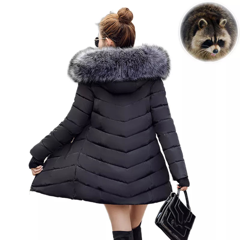 Women Parkas Winter Ladies Casual Long Coats Woman Jackets Winter Women Hooded Cotton Parkas Warm Coat Outwear 2020 plus size