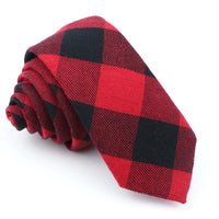 Fashion Plaid Tie For Men Women Colorful Skinny Cotton Necktie For Wedding Bussiness Casual Man's Neckties Suits Flower Cravat