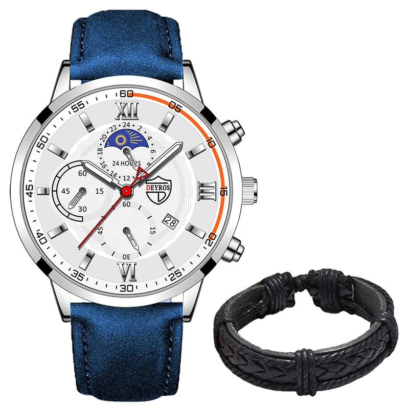 2023 Fashion Mens Sports Watches Man Business Quartz Wristwatch