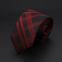 30 Styles Men's Jacquard Striped Solid Color Necktie 6cm Slim Narrow Suit Shirt Accessory Daily Wear Cravat Wedding Party Gift