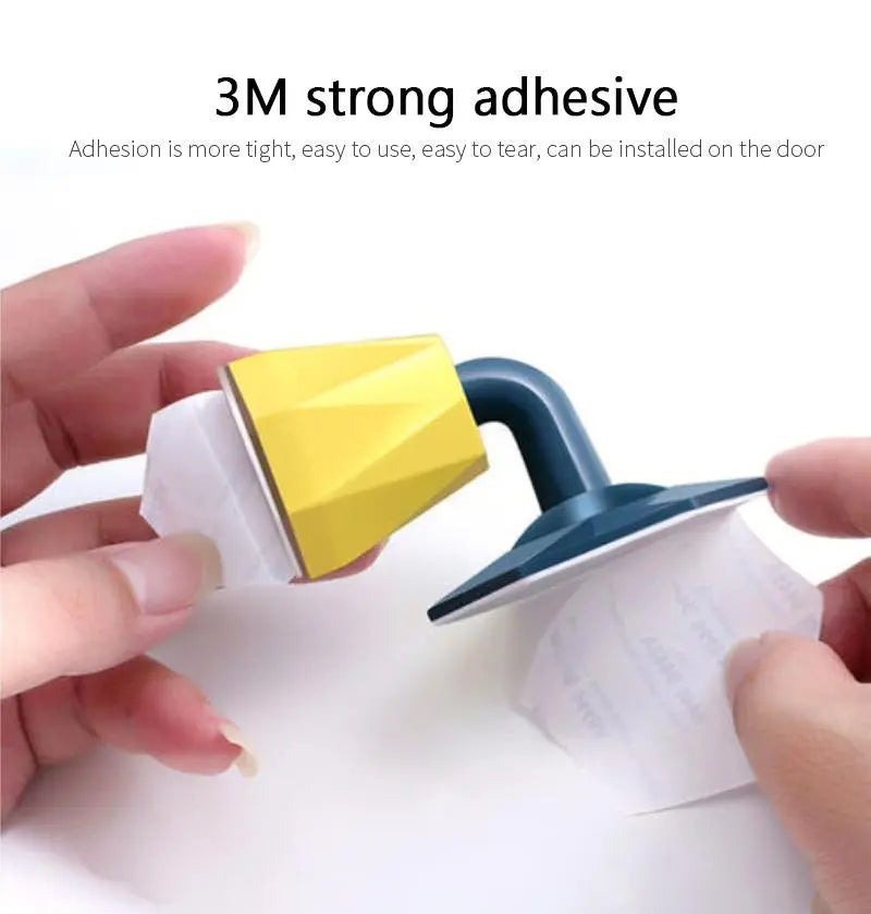 Non-punch Silicone Door Stopper Touch Toilet Wall Absorption Door Plug Wall-mounted And Floor-standing Anti-bump Door Holder