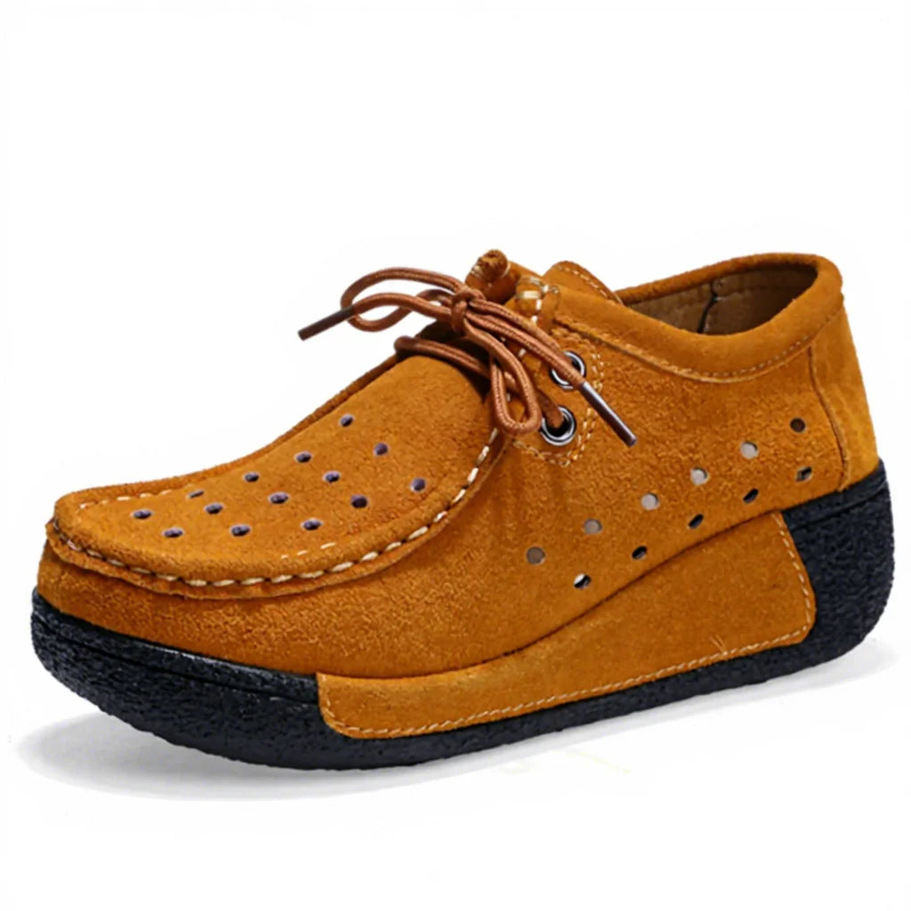 Women Platform Shoes Casual Shoes Women Pu Leather Wedges Flats Rubber Boots for Women