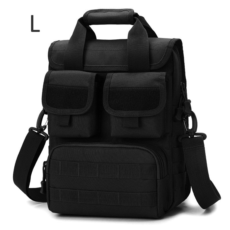 Men Tactical Handbag Laptop Military Bag Shoulder Crossbody Bags Camouflage Molle Hunting Camping Hiking Sports Outdoor XA318D