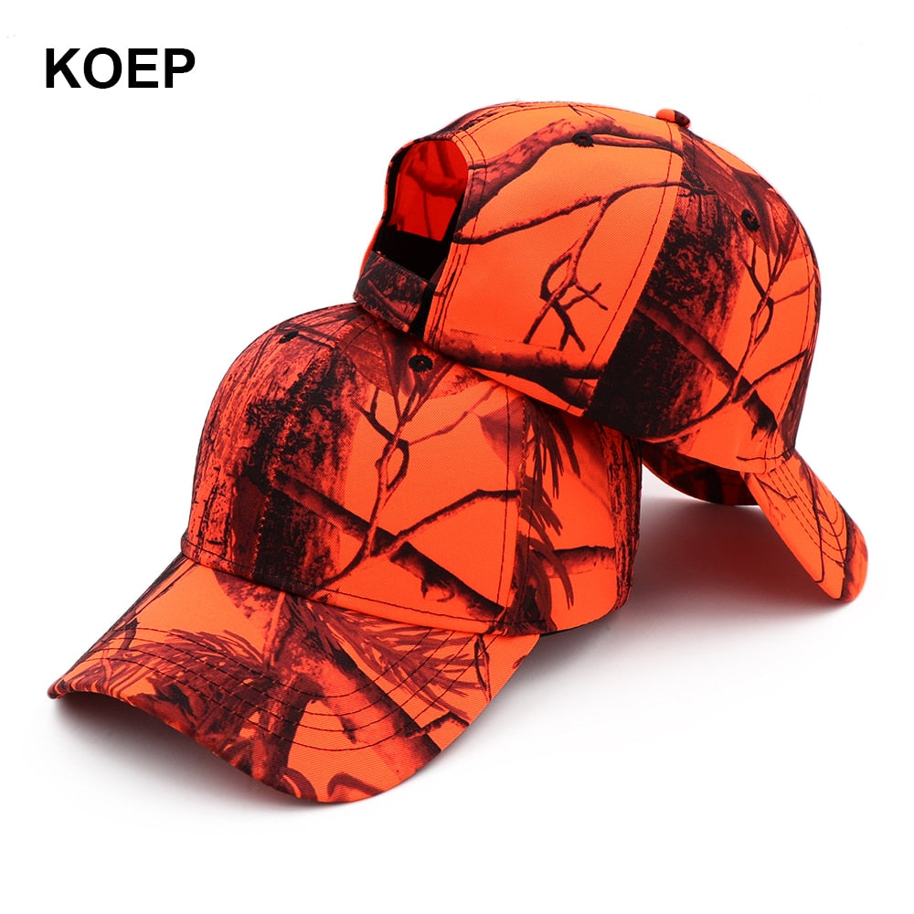 KOEP 2020 New Outdoor Fishing Caps Jungle Baseball Cap Hunting Hat Cotton Camouflage Dad Snapback Hats Pine Cypress Camouflage