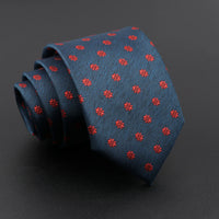Novelty Men's Tie Floral Feather Elk Geometric Patten Red Blue Neckties Leisure Business Daily Wear Cravat Wedding Party Gift