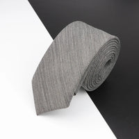 High Quality Classical Color Black Grey Skinny 100% Wool Tie Men Necktie For Business Meeting Fashion Shirt Dress Accessories
