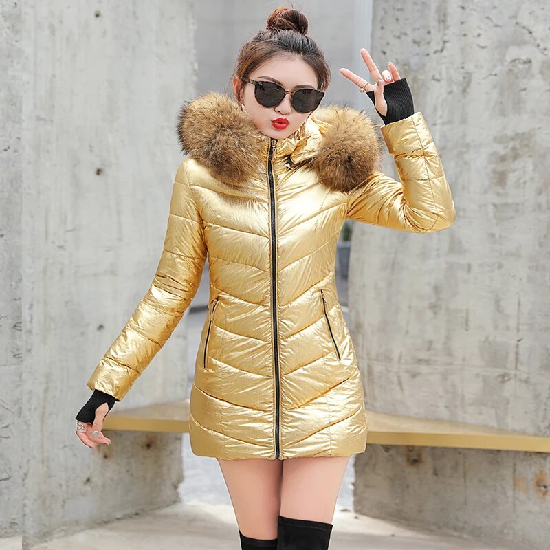 Winter women Parkas coat 2020 casual thicken warm hooded padded jackets Female solid colorful styled outwear snow jacket