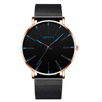 2023 Minimalist Men&#39;s Fashion Ultra Thin Watches Simple Men Business Stainless Steel Mesh Belt Quartz Watch relogio masculino