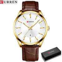 CURREN New Quartz Watches for Men Leather Strap Male Wristwatches Top Luxury Brand Business Men&#39;s Clock Reloj Hombres