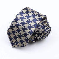 Fashion 6cm Narrow Polyester Necktie For Men Business Meeting Formal Jacquard Striped Plaid Skinny Tie Daily Wear Cravat Gift