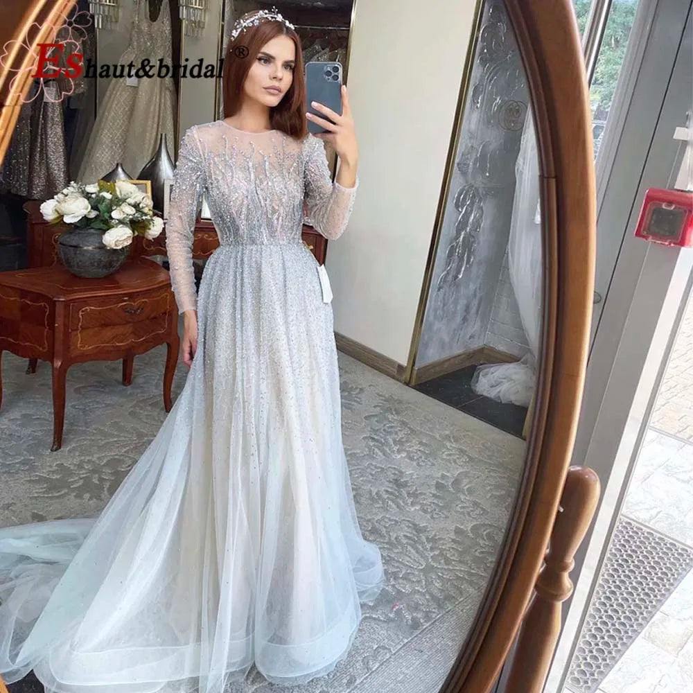 Elegant Dubai Arabic Evening Dresses for Women 2025 Long Sleeves O Nec Mega Mart Center Elegant Dubai Arabic Evening Dresses for Women 2025 Long Sleeves O Nec Mega Mart Center