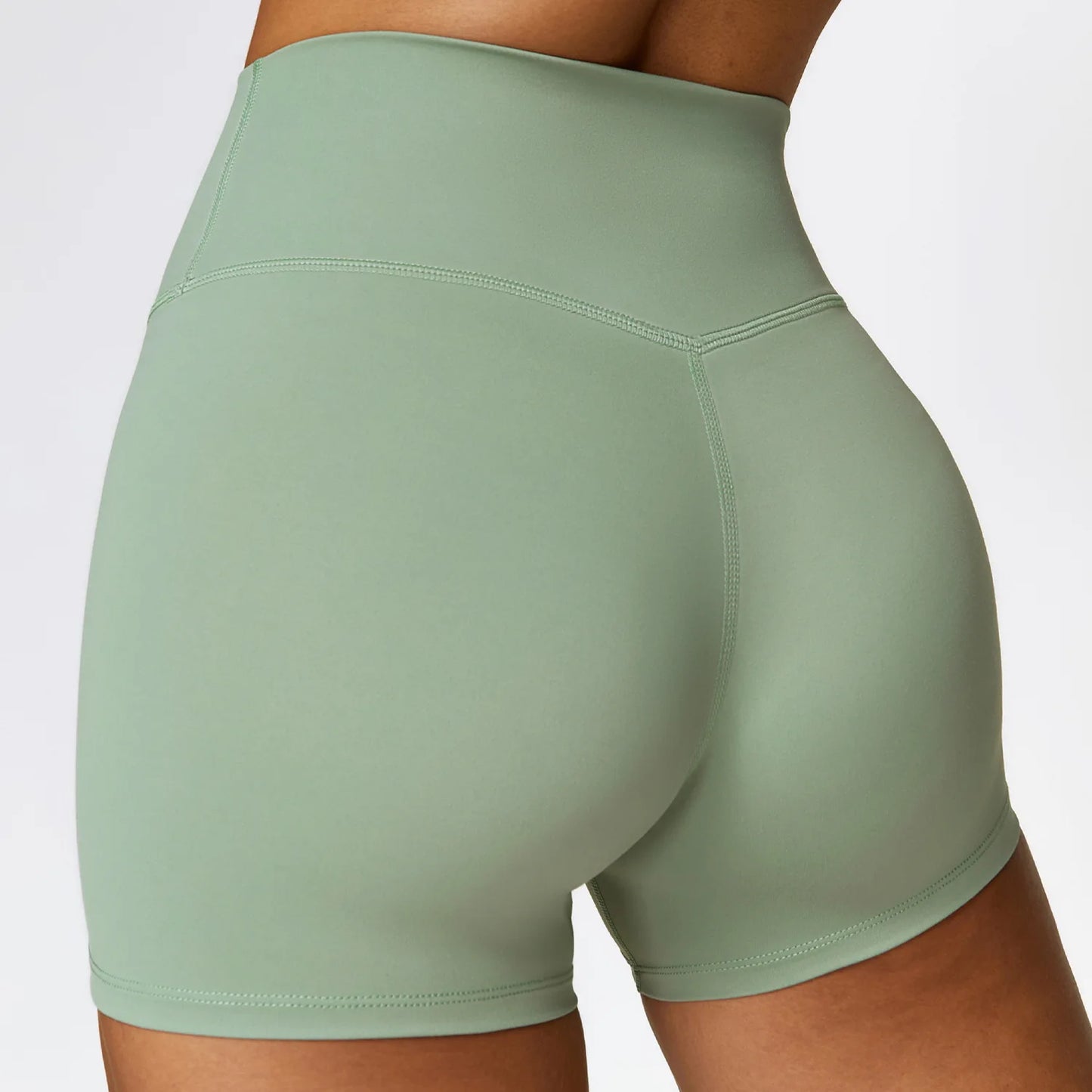 Tight Yoga Shorts For Women, High Waisted And Waist Cinching Fitness Pants, Hip Lifting And Running Sports Shorts