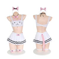 Japanese Kawaii Lolita Lingerie Set Lesbian Devil Temptation Roleplay Costumes Erotic Outfit Cat Cosplay Sexy Uniform for Women