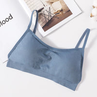 Seamless Tube Top Bra Backless Non-Wire Underwear Sexy Lingerie Women's Crop Top with Removable Pads Sports Bralette