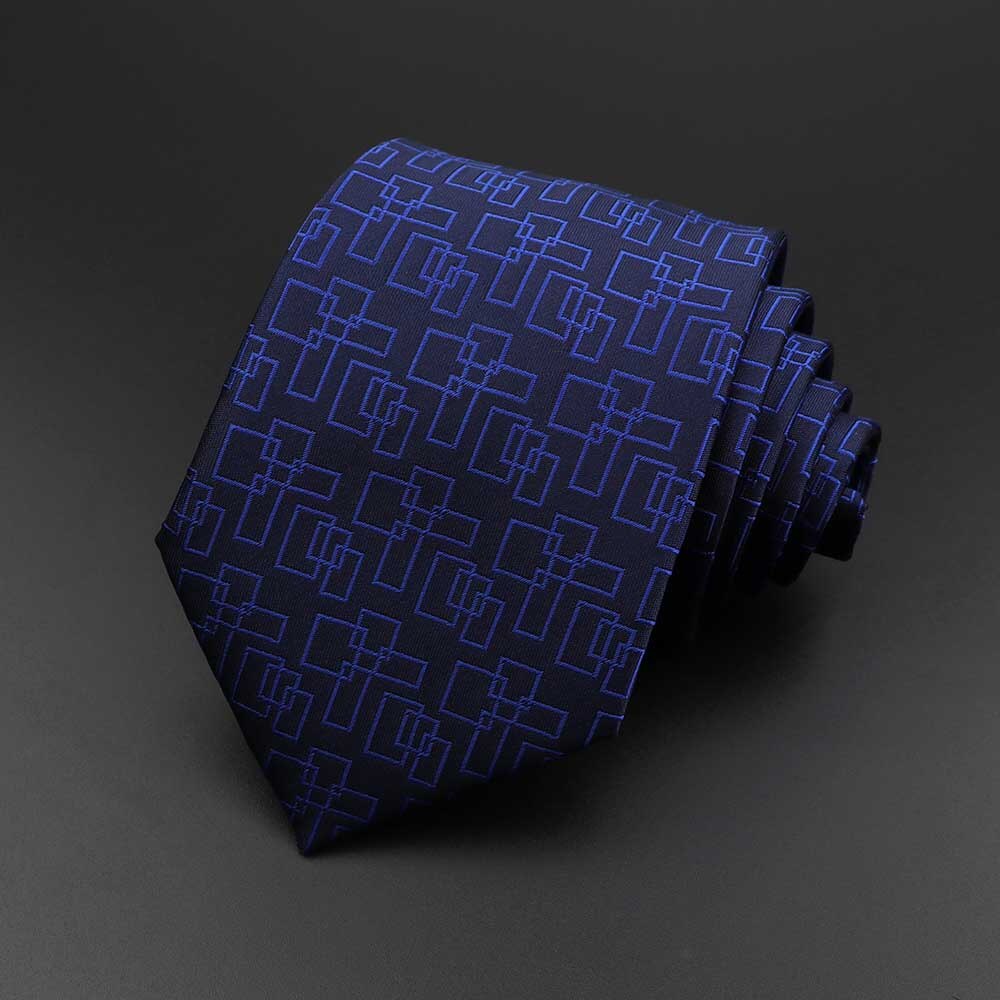 New Men&#39;s Tie Classic Solid Color Stripe Flower Floral 8cm Jacquard Necktie Accessories Daily Wear Cravat Wedding Party Gift