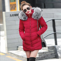 Women Parkas Winter Ladies Casual Long Coats Woman Jackets Winter Women Hooded Cotton Parkas Warm Coat Outwear 2020 plus size