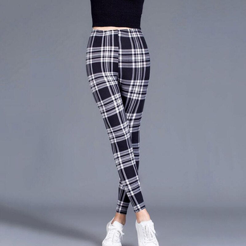 Sexy Printed Pants Fitness Leggins Elastic Casual Women Sexy Leggings Push Up High Waist Trousers